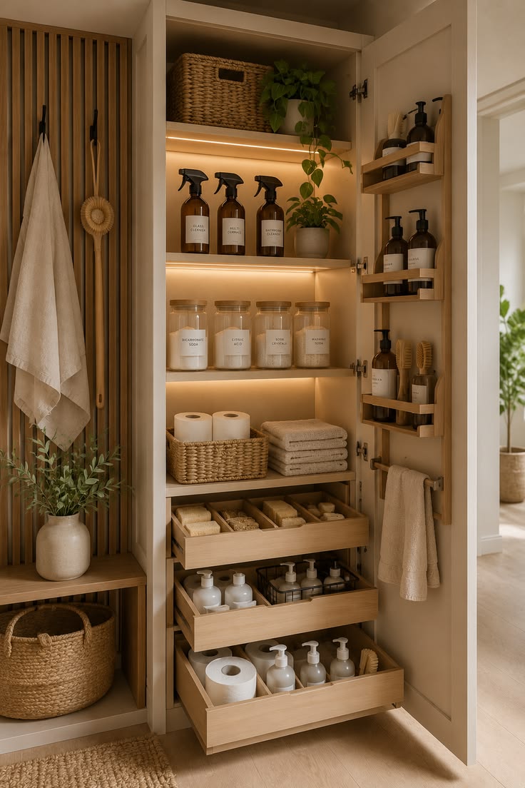10 Smart Hidden Cleaning Supply Cabinet Ideas for a Clutter-Free Home