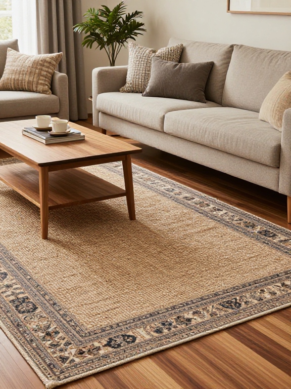 Layer Area Rugs for Texture