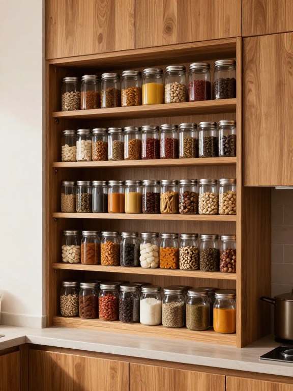 Tiered Spice Shelves