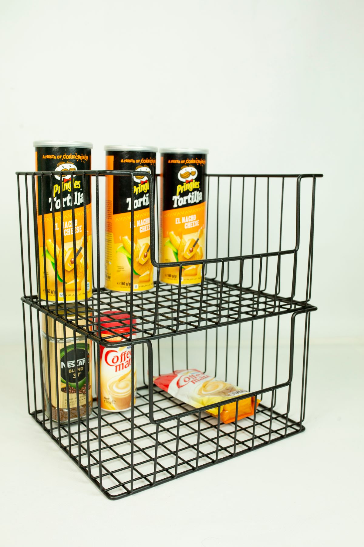 Organized kitchen pantry breakfast storage